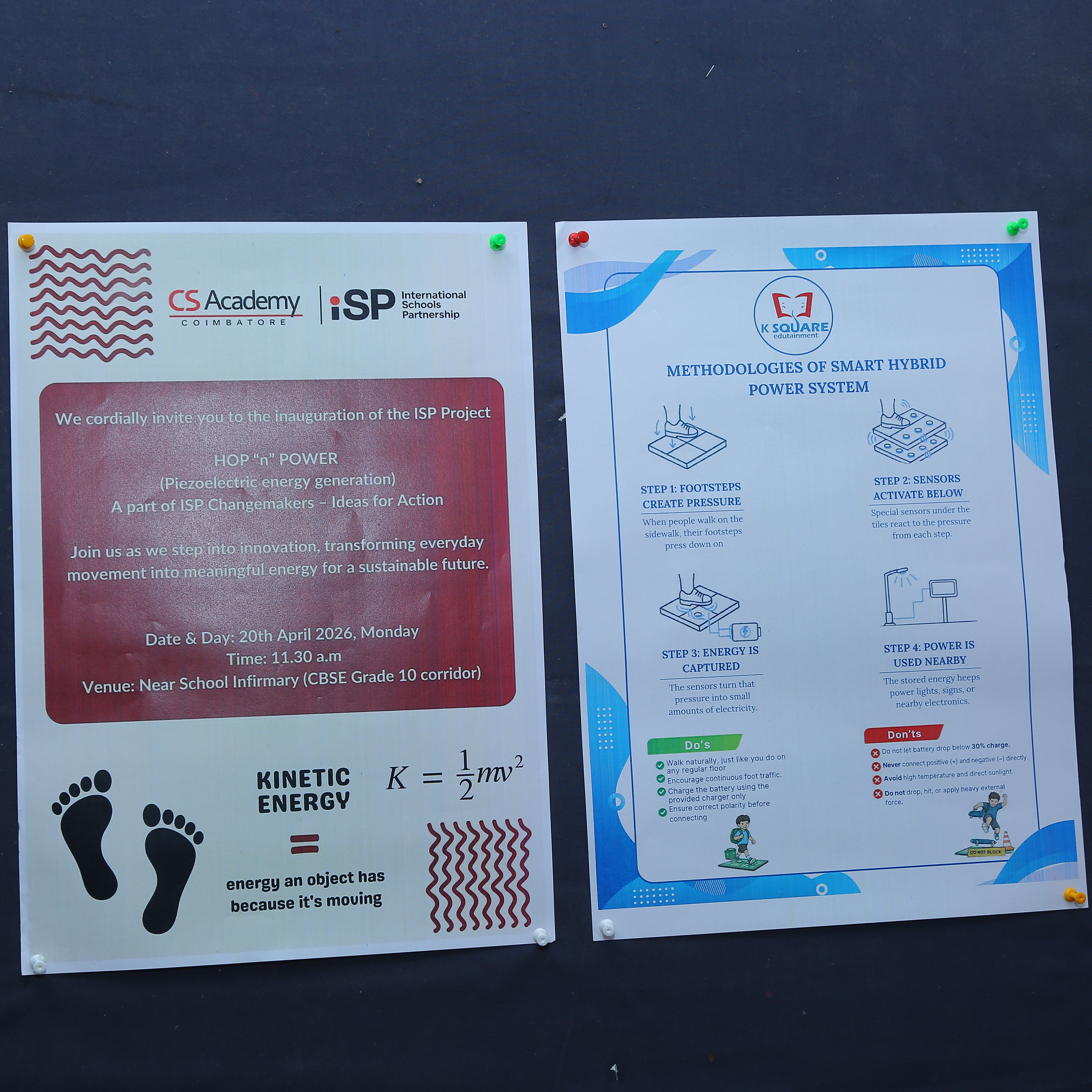 Kinetic Footstep Energy Tiles at CS Academy.