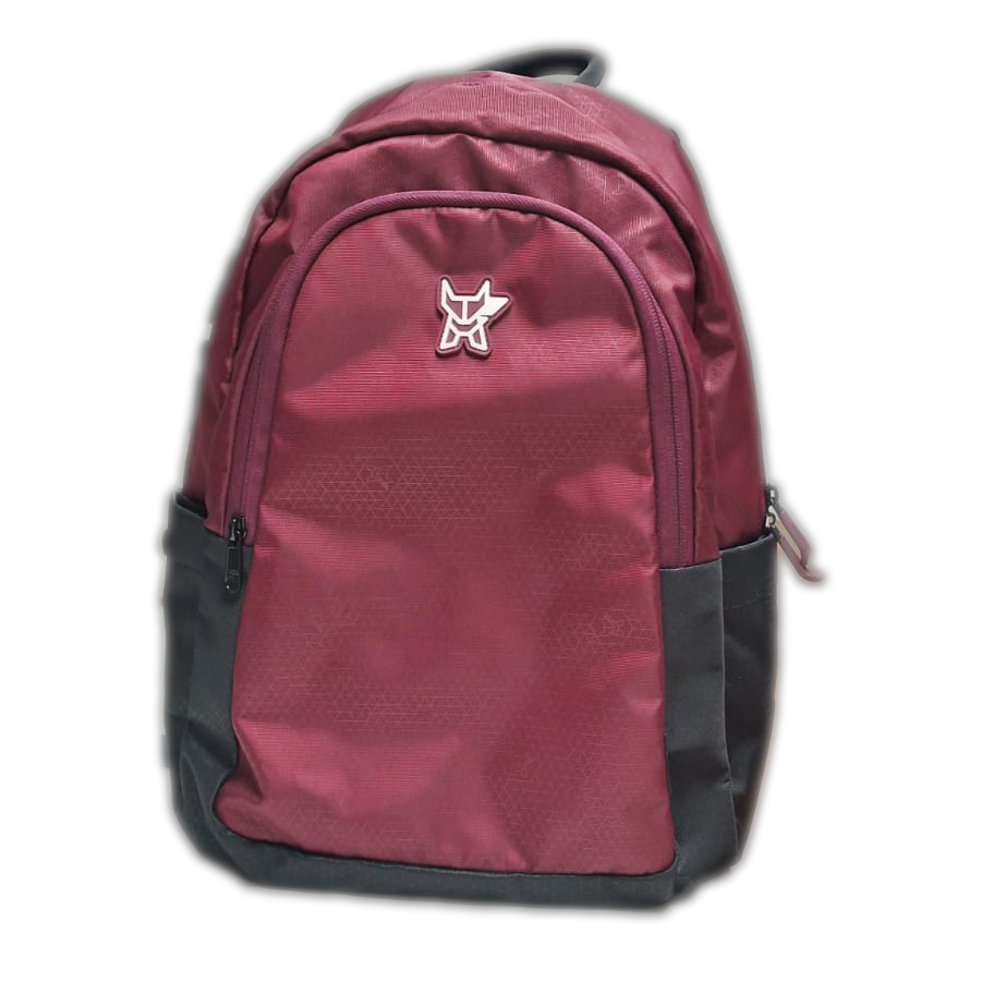 Maroon school backpack