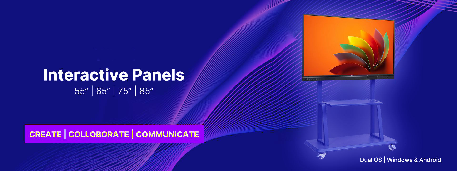 K square edutainment Interactive panel and their size