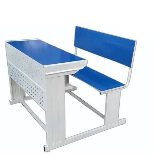 School desk and bench in blue and white colors, found at K Square edutainment.