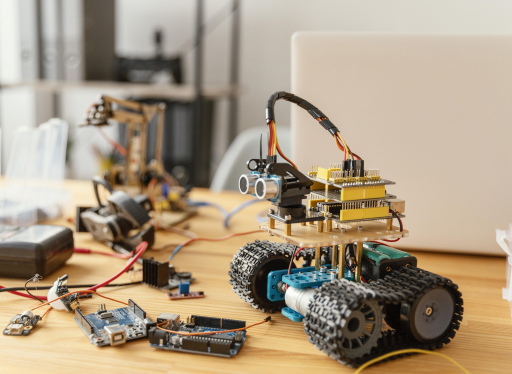 K square edutainment Robots are playing