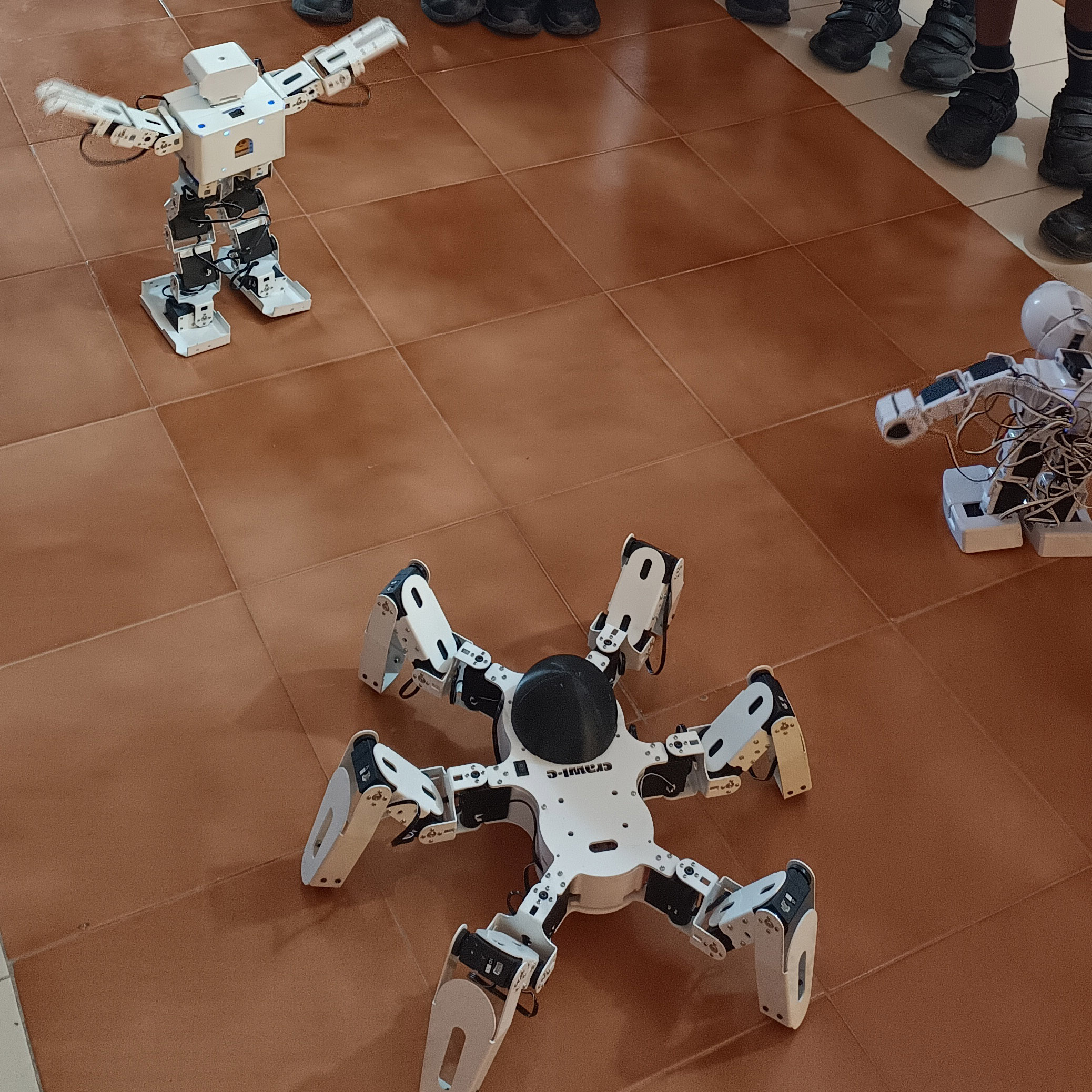 3 K square edutainment  robotics playing continuously